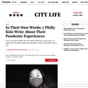 Philly Mag, Writing from Quarantine